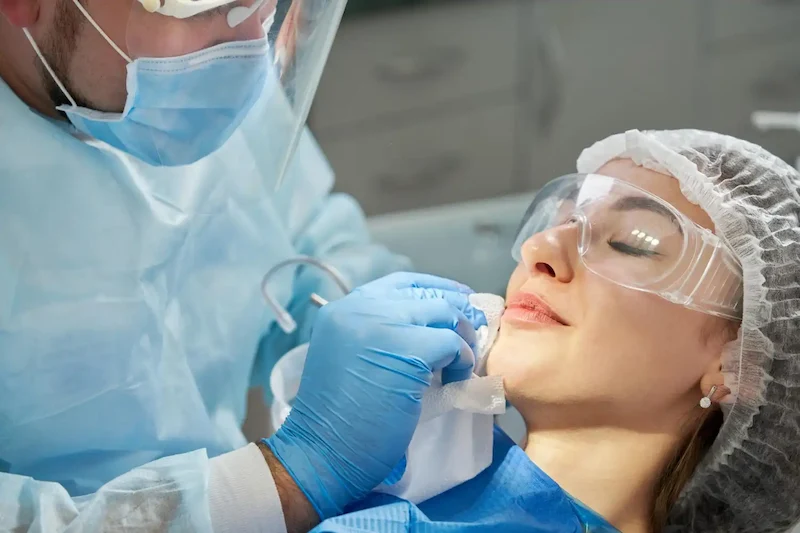 Procedimiento especializado de cirugía maxilofacial