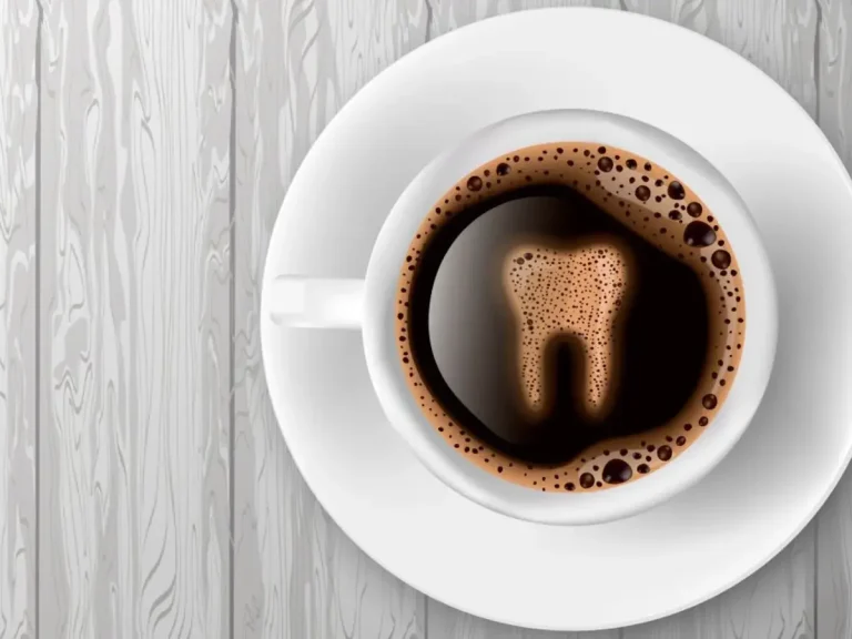 café mancha dientes